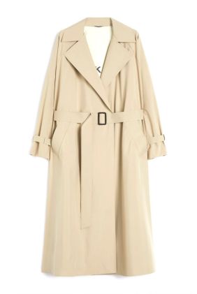 Fatto Water-Repellent Trench Coat - Beige