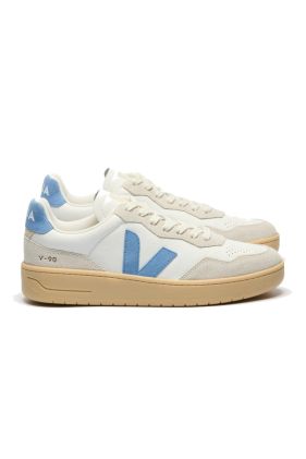 V-90 Leather - White Aqua Natural